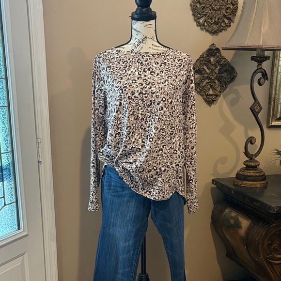 COOLIBAR Leopard Print UPF 50 UV Protection Long Sleeve Top - Picture 1 of 9